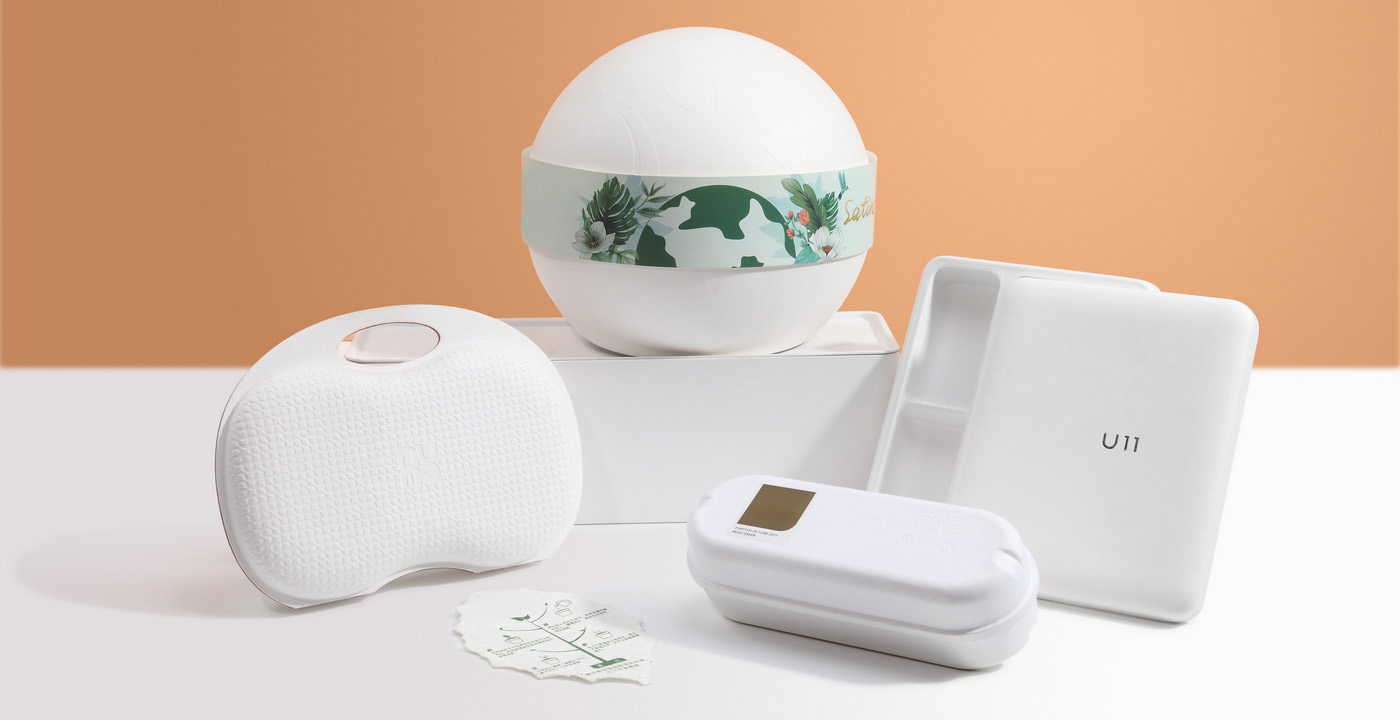 Упаковка из формованного растительного волокна